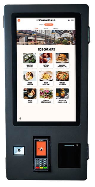 Borne de commande interactive murale noire 24