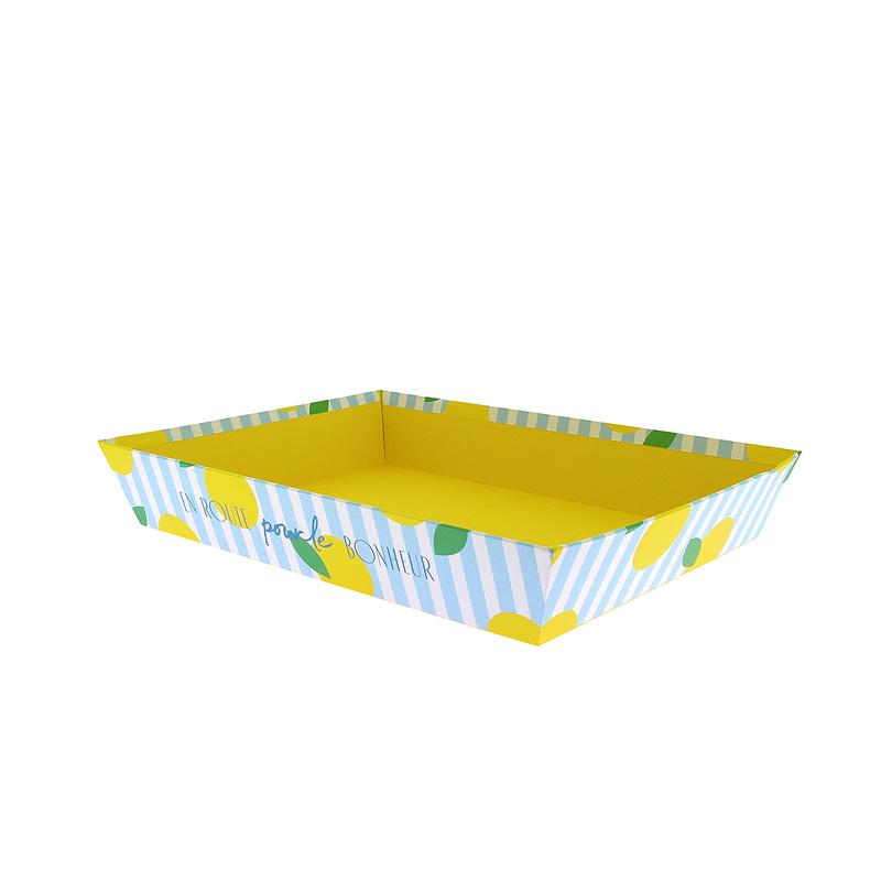 Corbeille carton rectangle Bonheur 36x27 -_0