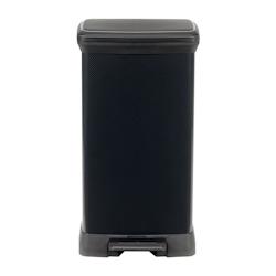 Curver Decobin Poubelle A Pédale Rectangulaire - 50 L - Noir Carbone - 3253922162463_0