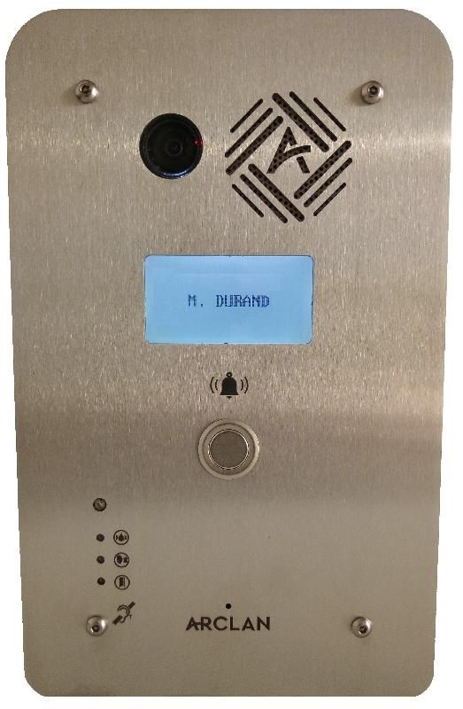Interphone vidéo IP SIP en inox encastré - 1 bouton PMR - IPortier 1BP-AV-E_0