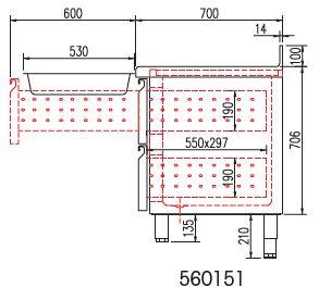 Kit de 2 tiroirs réfrigérés - hauteur 190 mm - pour mrg - 560151_0