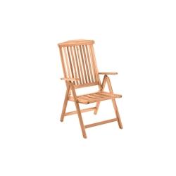Möbilia Chaises de jardin en teck | dossier réglable | pliables | L 57 x P 73 x H 104 cm | naturel - beige Bois massif 11020004_0
