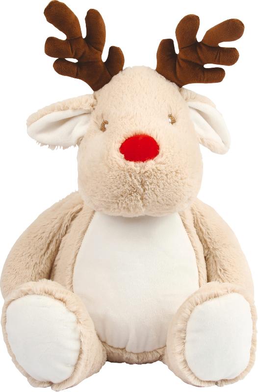 Peluche zippée Renne - Rembourrage amovible - Hauteur 46 cm - Réf: MM560_0