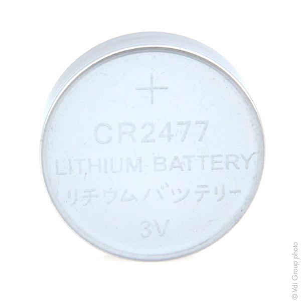 Pile bouton lithium CR2477 Microbatt - 3V 1Ah - Blister - Stabilité chimique et résistance_0