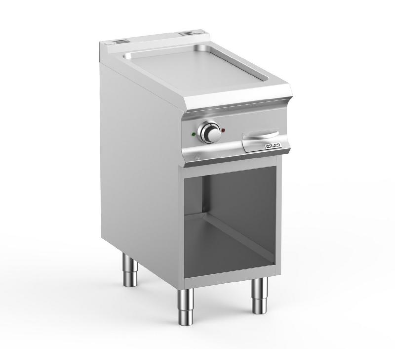 Plaque à snack professionnel électrique sur soubassement libre - Plaque lisse 33x54 cm - Domina Pro 700 FTBE74AL_0