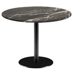 Restootab - Table Ø120cm - modèle Rome marbre royal - noir fonte TB-ROMXL-R120M-MB.ROY_0