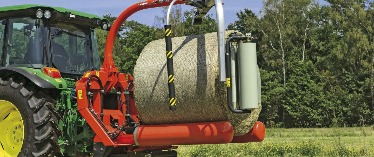 RW 1200 - Enrubanneuse agricole KUHN - Modèles RW 1200 M et RW 1200 C avec coupe-film hydraulique et pré-étireurs coniques_1