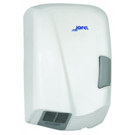 Sèche mains électrique à poussoir en abs blanc_0
