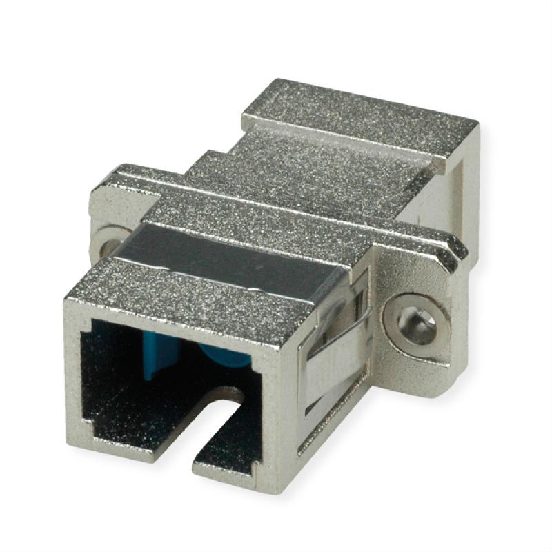 TELEGÄRTNER Coupleur SC, Singlemode et Multimode, Manchon en céramique, boîtier en métal, gris_0