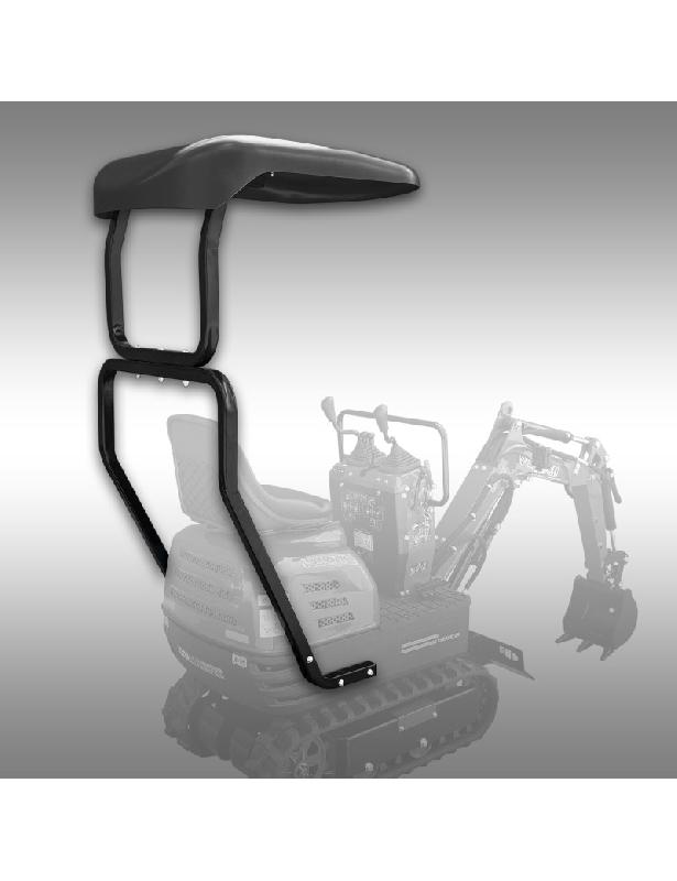 Toit en option pour la micro-pelle MB-500 JANSEN_0
