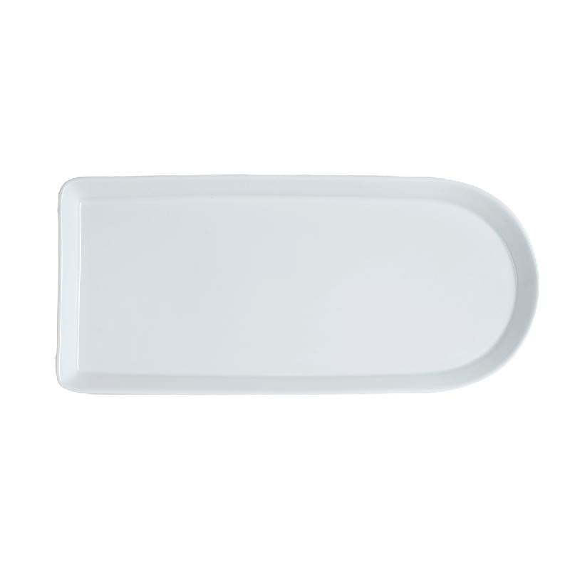 ASSIETTE PLATE OVALE BLANC PORCELAINE 32X14 CM SNACK ARIANE