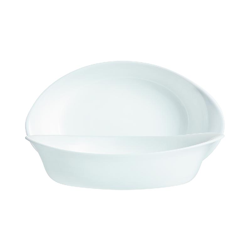 PLAT OVALE BLANC VERRE 25X15 CM GASTRO COOK ARCOROC