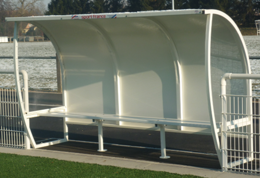Abri de Touche 4m - Ref : 72153SFTER - Coupe du Monde 1998 - Aluminium plastifié blanc_0