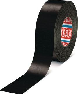Adhésif toilé Premium Tesaband® 4651 noir - 50 m x 50 mm - TESA, haute résistance et flexible_0