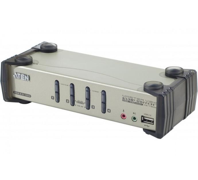 Aten CS1734B - Switch KVM VGA/USB avec câbles pour 4 UC - Résolution jusqu'à 2048x1536_0