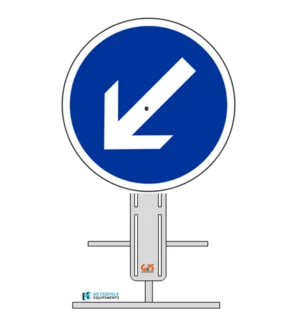 B21a2 - Contournement obligatoire par la gauche sur pied temporaire (flèche orientable)_0