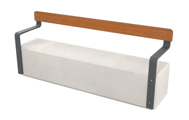 Banc Amos en Béton Compact HPL et Métal_0