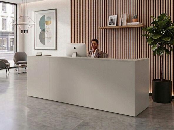 Banque d?Accueil modulable Qubo DVO avec angles 90°_0