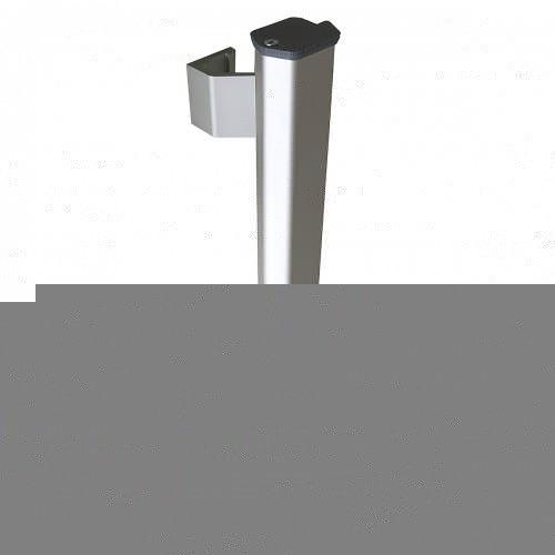 BÂTON MARÉCHAL PHARE EN ALUMINIUM ANODISÉ ARGENT - ADAPTABLE - LONGUEUR 2500 MM ATRIUS