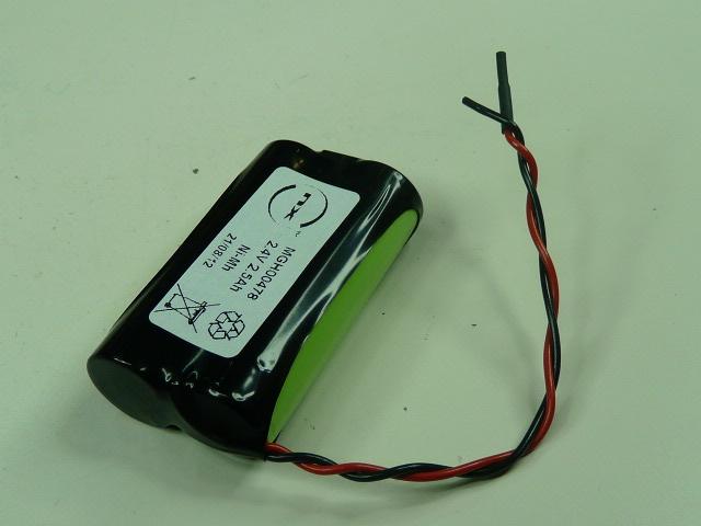 Batterie industrielle NiMH 2x AA NX 2S1P ST1 - 2.4V 2500mAh avec fils_0
