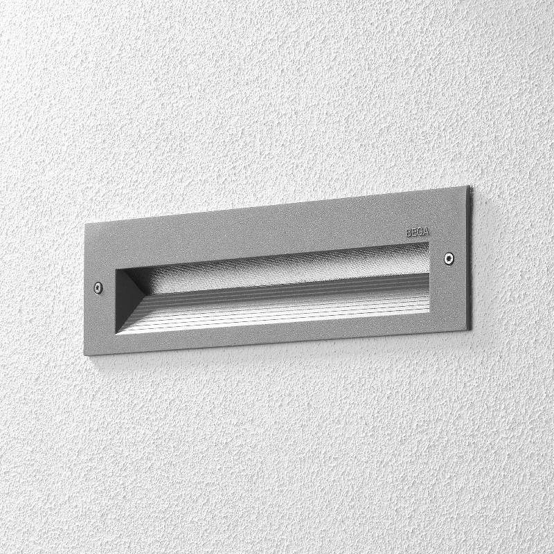 BEGA 33054 APPLIQUE LED 3 000K ARGENTÉE 26 CM