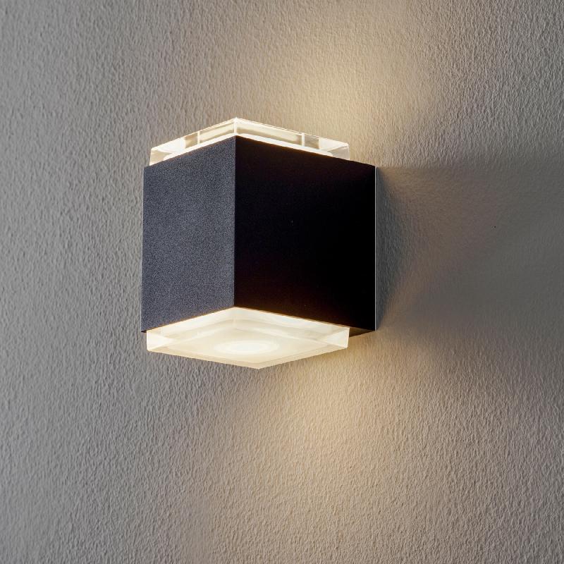 BEGA 50063 APPLIQUE LED 3 000 K 9 CM NOIR VELOURS