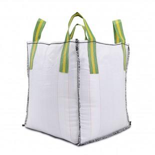 Big bag 90 x 90 x 110 cm - 1 tonne - Polypropylène blanc - Norme ISO 21898:2004_0