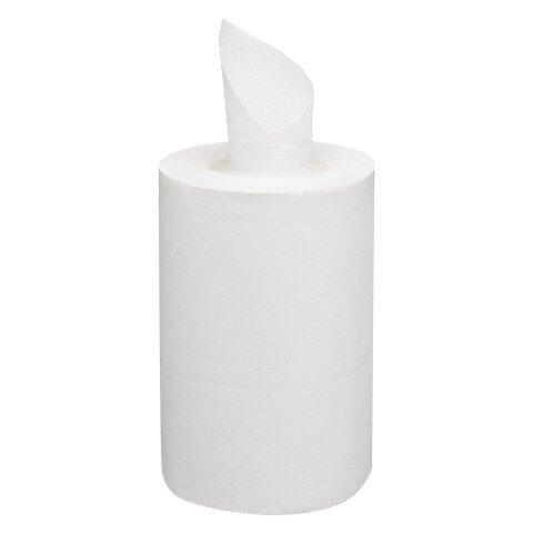 BOBINE D'ESSUYAGE À DÉVIDAGE CENTRAL ÉCOLOGIQUE MINI BLANCHE - CARTON DE 9
