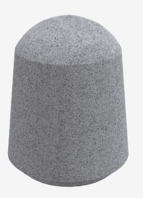 Borne en béton Kube Tapia H373 - béton préfabriqué coloris gris granite_0