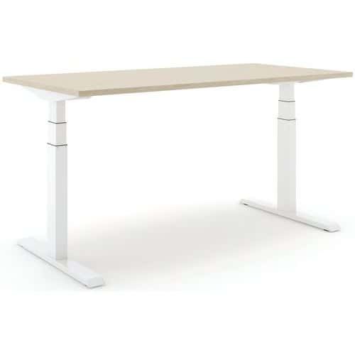 BUREAU RÉGLABLE STEELFORCE PRO 670 SLS 180CM - BLANC CHÊNE - ACTIFORCE