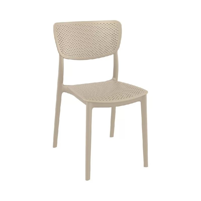 Chaise en résine LUCY - Stamp - Polypropylène renforcé fibre de verre - Usage intérieur/extérieur - Empilable par 6_0
