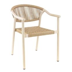 Chaise Fabienne sable, France mobilier chr - beige aluminium 3760326527359_0