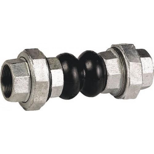 COMPENSATEUR DE DILATATION GALVANISÉ FEMELLE / FEMELLE - FILETAGE 26/34 SOCLA