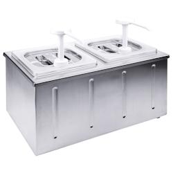 Contacto Distributeur de sauces avec pompe, double avec réfrigération passive - multi-matériau 1327/002_0