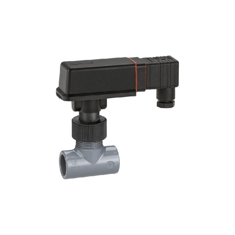 Contrôleur de débit avec embout de tube PVC - Modèle plastique avec raccord électrique - Type VKS_0