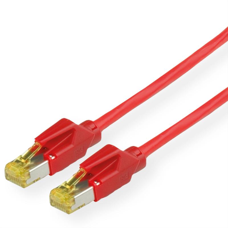 Cordon KERPEN Cat.6A (Classe EA) S/F, MegaLine F6-90, HiRose TM31, LS0H, rouge, 15 m_0