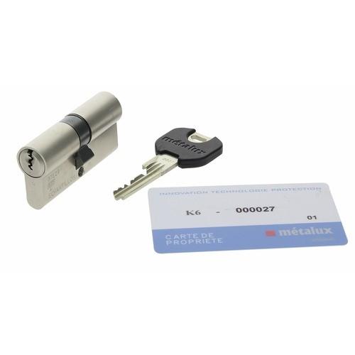 CYLINDRE DE SÉCURITÉ K6 A2P* 30 X 40 MM POUR SERRURE AMAZONE A2P* MÉTALUX