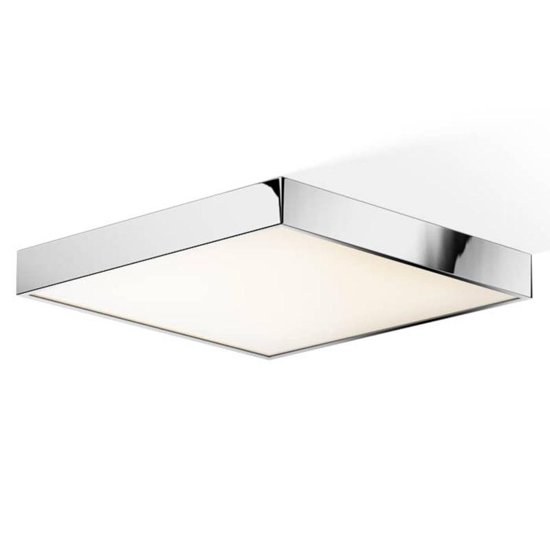 DECOR WALTHER CUT PLAFONNIER LED CHROMÉ 40X40CM