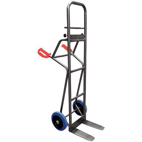 DIABLE 250 KG MARAÎCHERS FOURCHES ROUES CAOUTCHOUC NOIR - STOCKMAN
