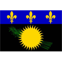 DRAPEAU GUADELOUPE : DIMENSIONS - 60 X 90 CM