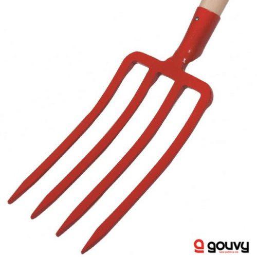 Fourche Bêche 30 cm - Épaisseur 9 mm - Emmanchée Gouvy - 135 cm - 1875g_0