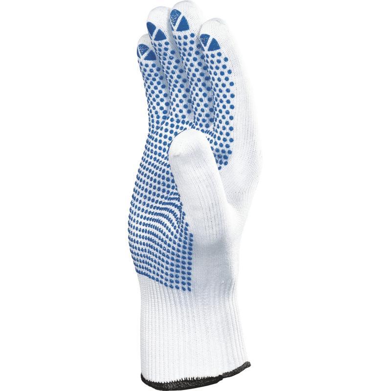 Gants de manutention - tricot 100% polyamide - picots PVC 1 face - jauge 13 - PM160_0