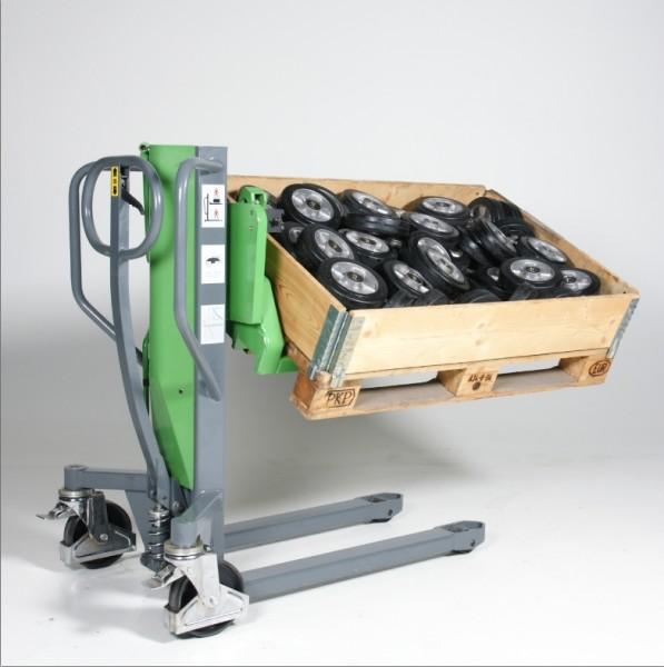 Gerbeur manuel à mât télescopique pivotant - 800 kg - Rolléco_0