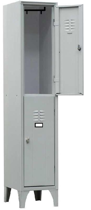ITALCONCEPT L2G Armoire Vestiaire Multicases, 1 Colonne 2 Cases, 1800 x 300 x 500mm - 3616350143396_0