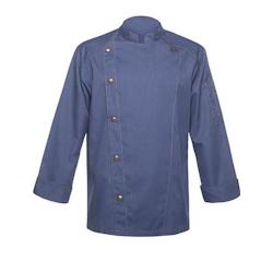 KARLOWSKY Veste de cuisine homme, jean, manches longues , vintage blue , 60 - 60 bleu 4040857022653_0