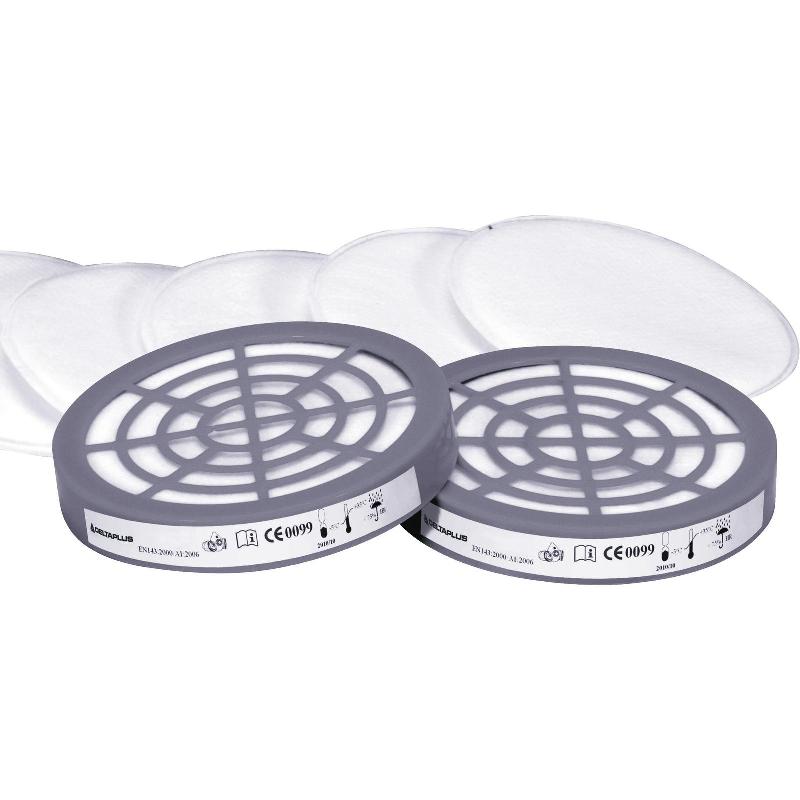 Kit de 6 préfiltres P2 et adaptateurs pour demi-masque série M6000 Jupiter - fibres synthétiques non tissées_0