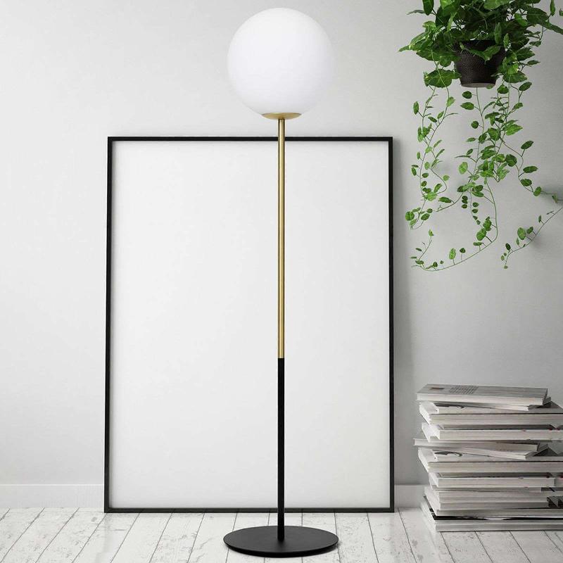 MILOOX BY SFORZIN LAMPE SUR PIED JUGEN, NOIRE/BLANCHE, À UNE LAMPE