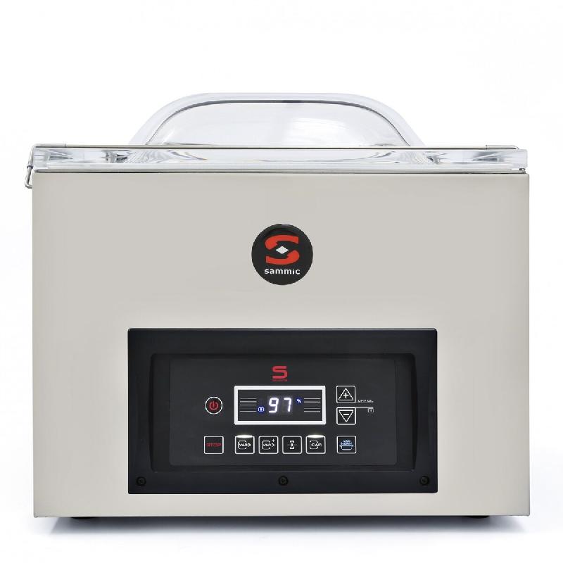 Machine sous vide de comptoir SE-420 avec barre de soudure de 420 mm, pompe Busch de 20 m³/h et contrôle électronique du vide | Sammic - inox 1140638_0