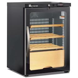 MARECOS Armoire Mono Temperature - Capacite:27 Bouteilles - 1 Porte Vitree CV150-PV-EXCLUSIVE - noir acier CV150-PV-EXCLUSIVE_0