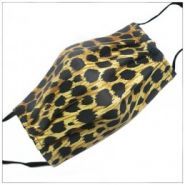 Masque lavable 3 plis Léopard - tissu 100% coton Oeko-Tex - barrette nasale - VDM_0